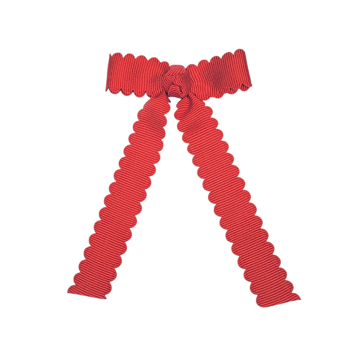 Medium scallop streamer bow