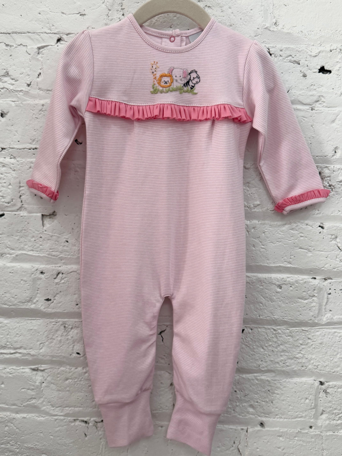 Baby Safari LS Coverall Pink