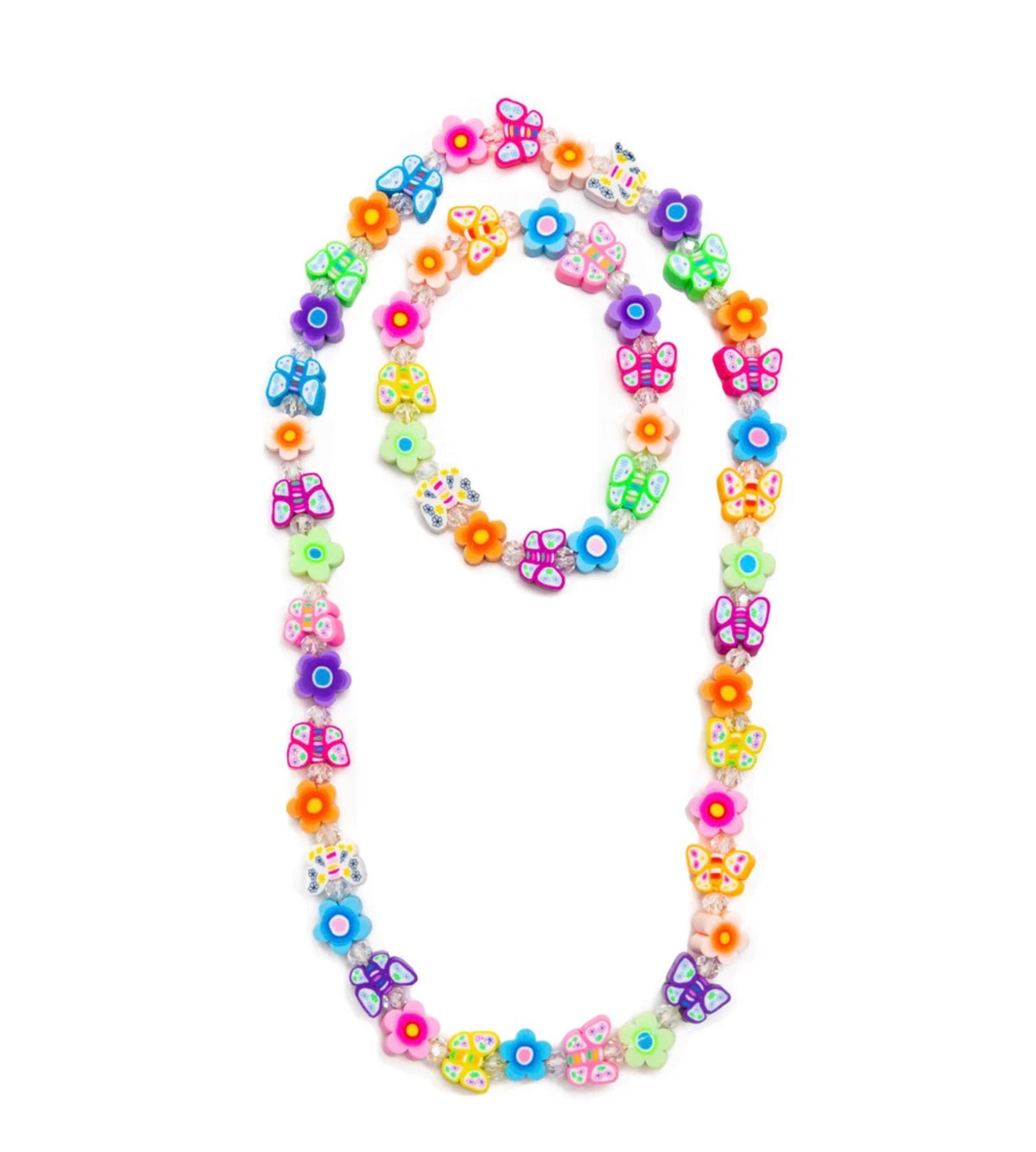 Flutter Flowers Necklace & Bracelet Set