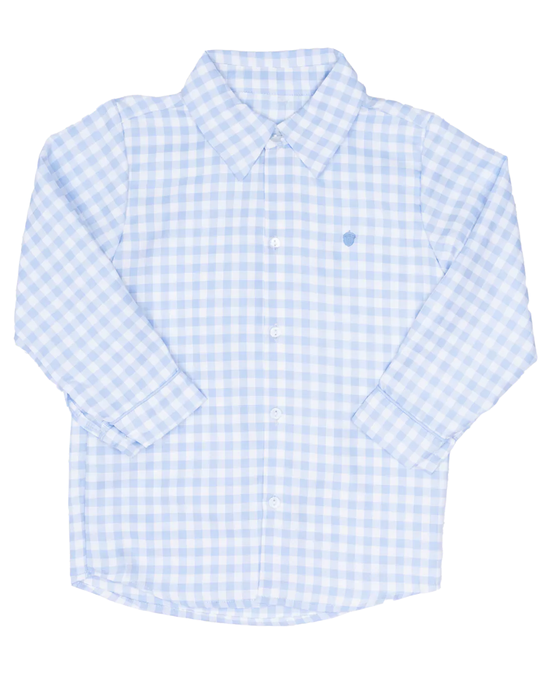 William Blue Windowpane Button Up