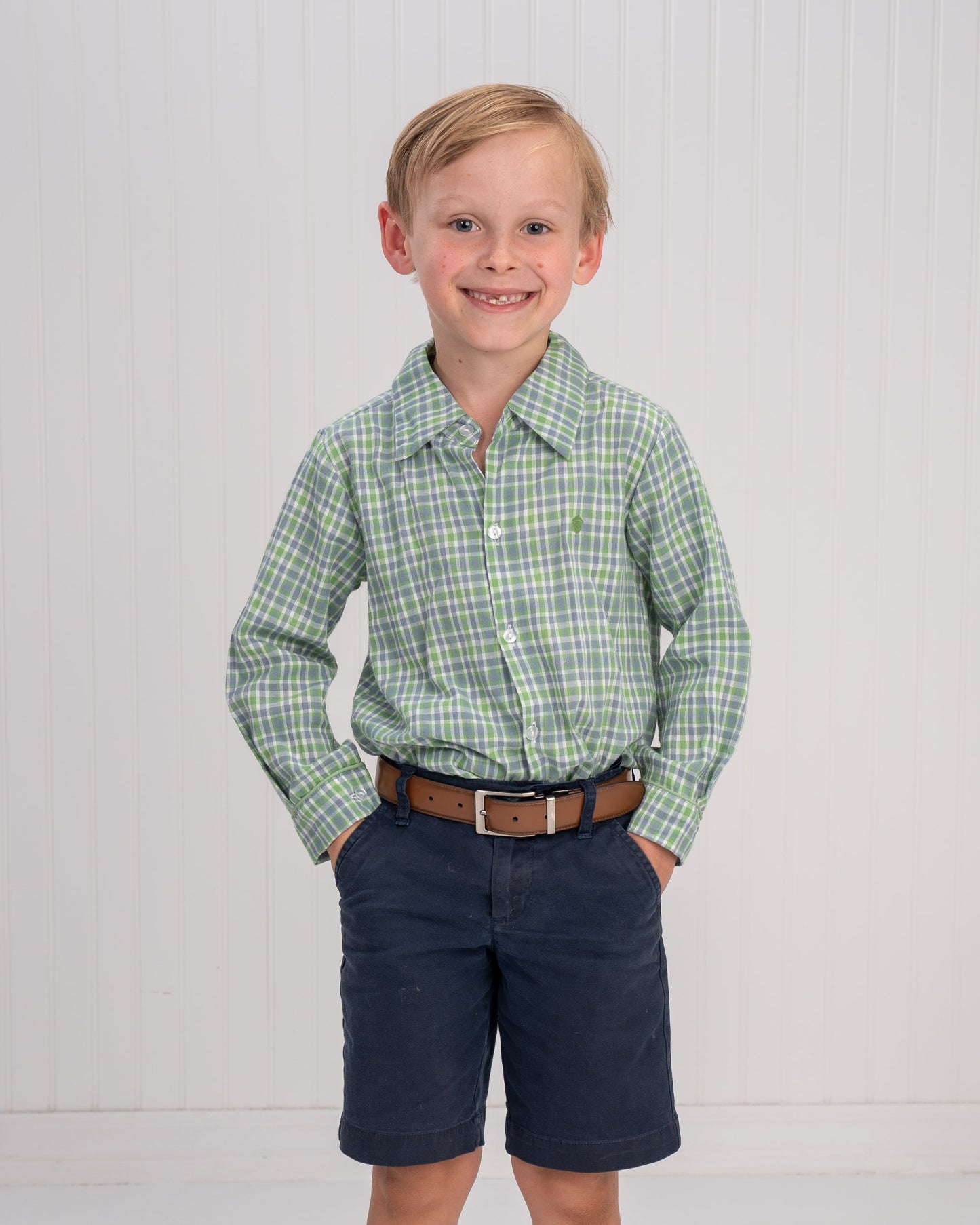 William Bluegrass Plaid Button Up