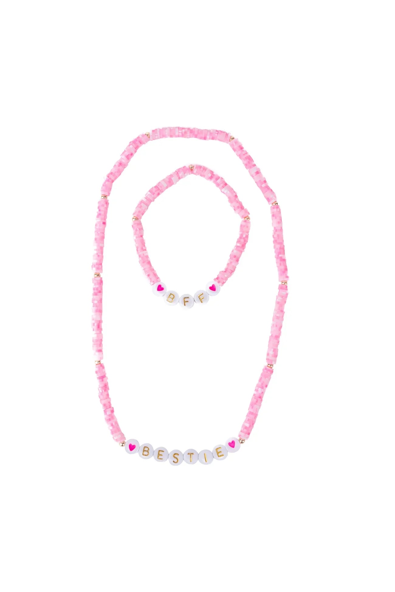 Bestie Necklace and Bracelet Set