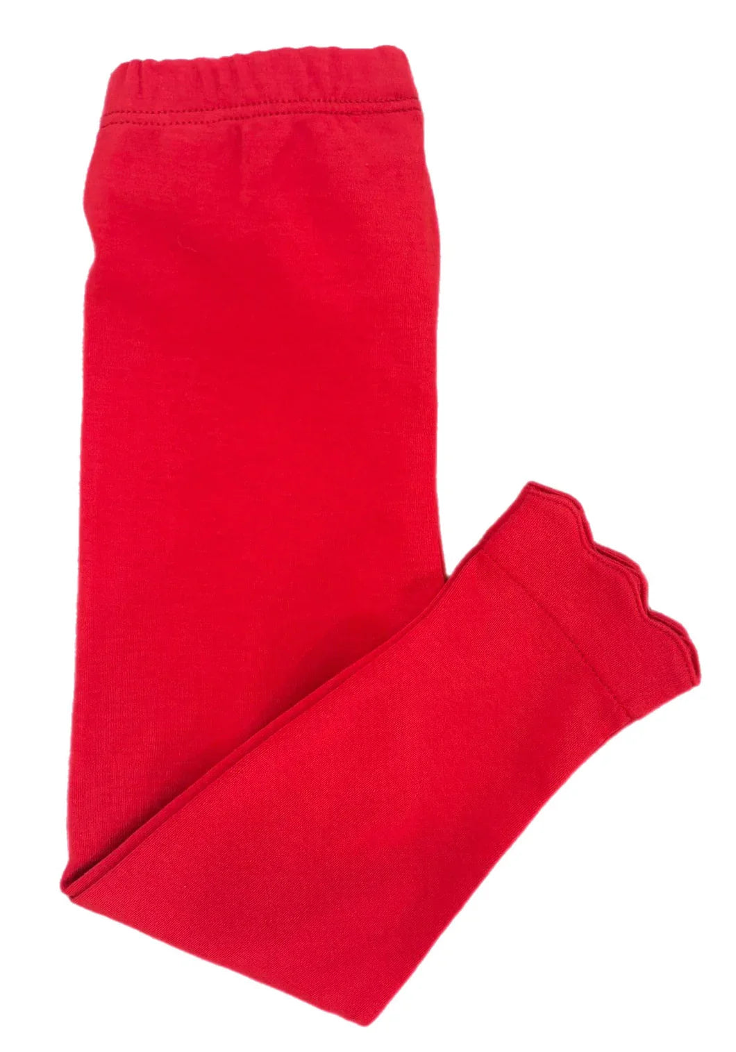 Basic Knit Leggings | Red