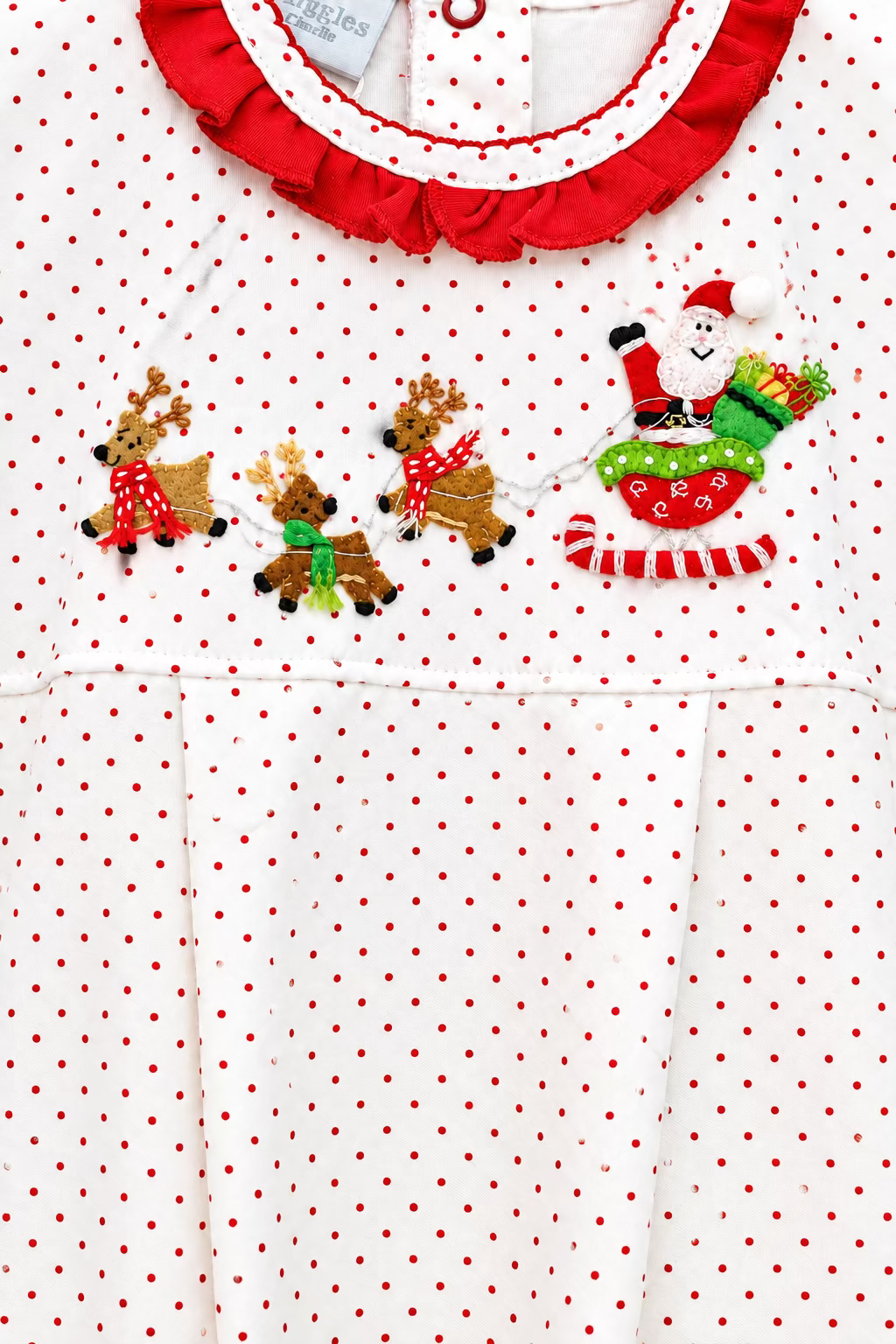 Reindeer Pulling Santa Romper