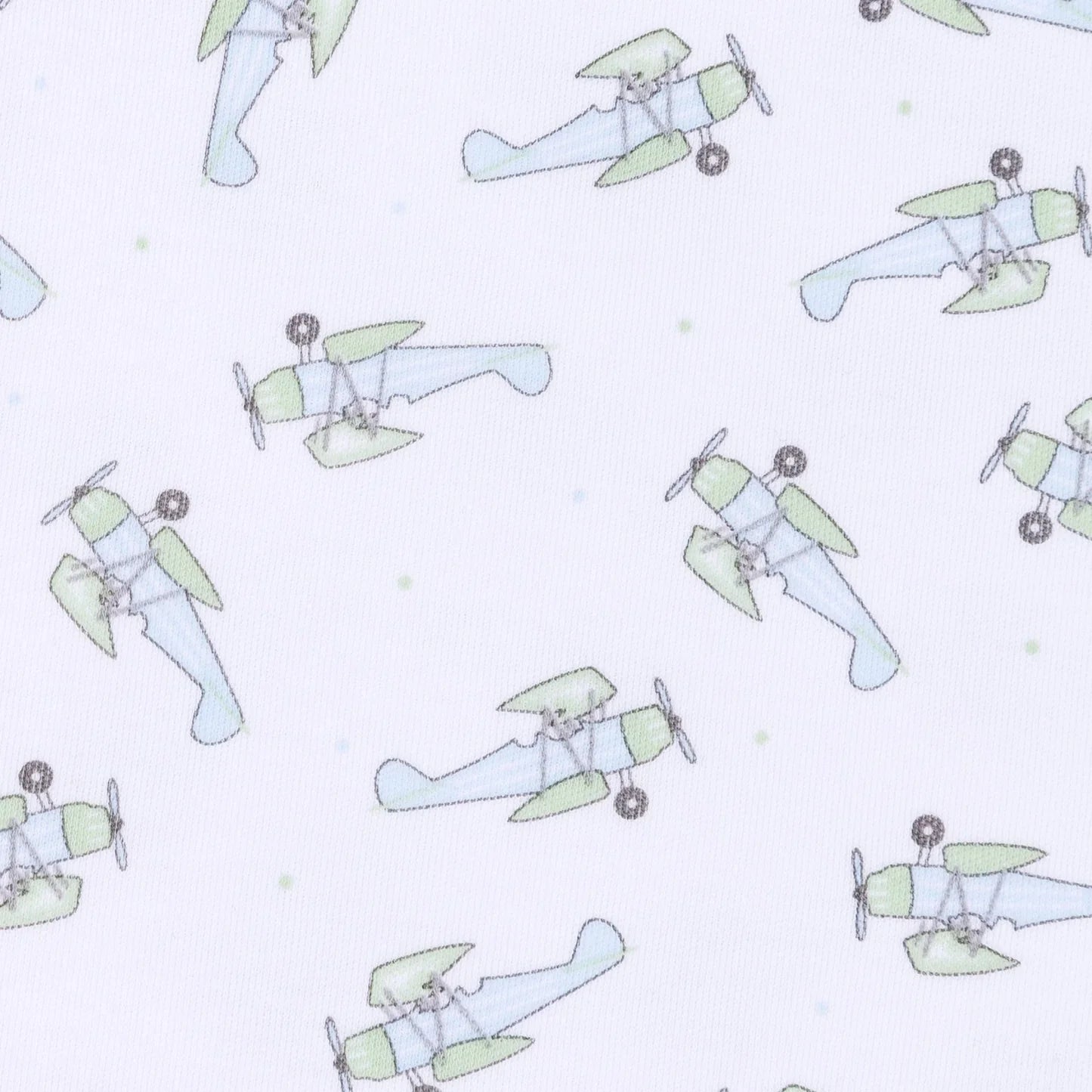Take Flight Printed Zipper Footie
