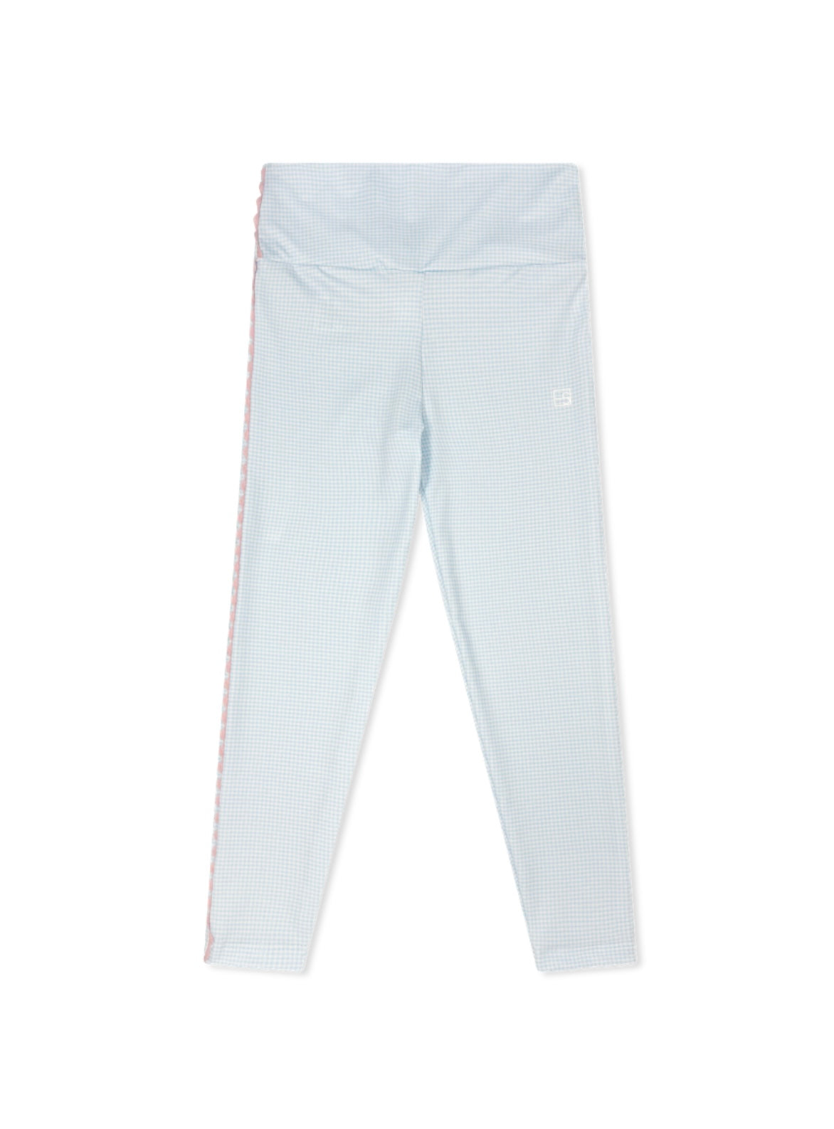 Abigail Leggings - Blue Minigingham