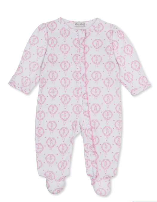 Petite Pirouettes Pink Zip Footie
