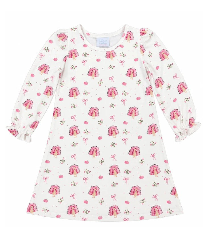 Long Sleeve Pippa Play Dress - Gobble Gobble