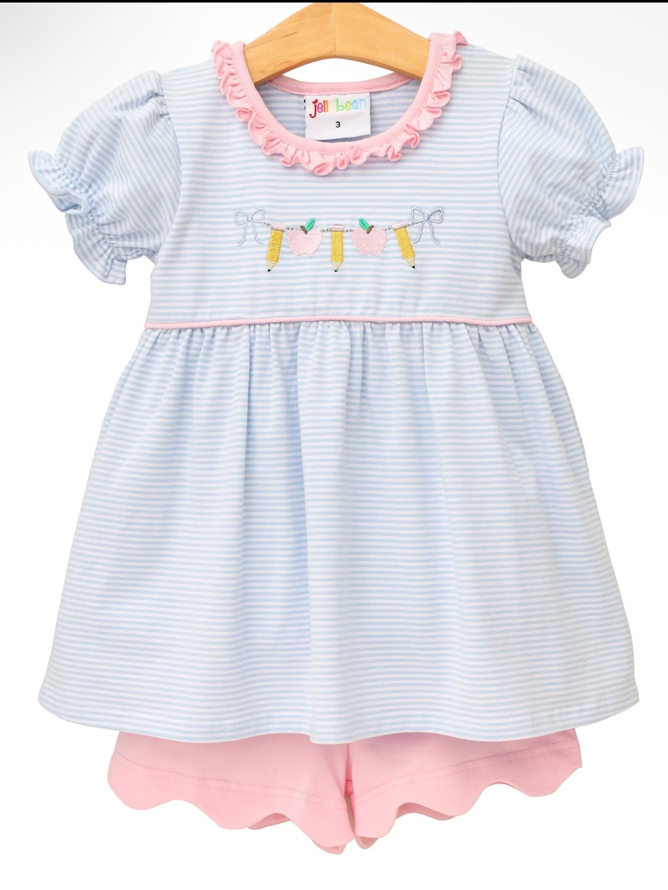 Pencil Garland Scallop Short Set