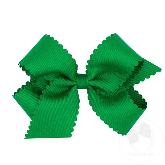 Medium Scalloped Hair Bow