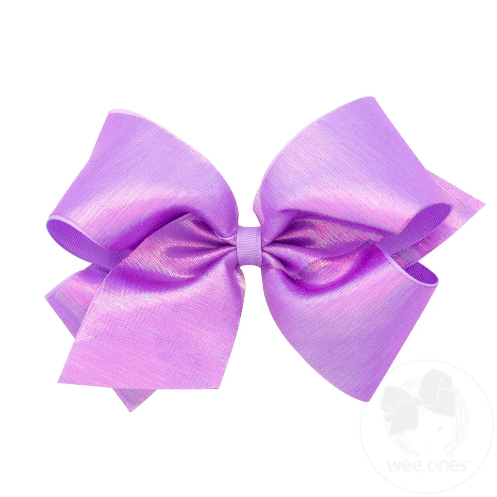 Sheer Metallic King bows