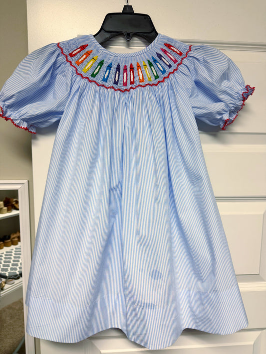 Blue Crayon Dress
