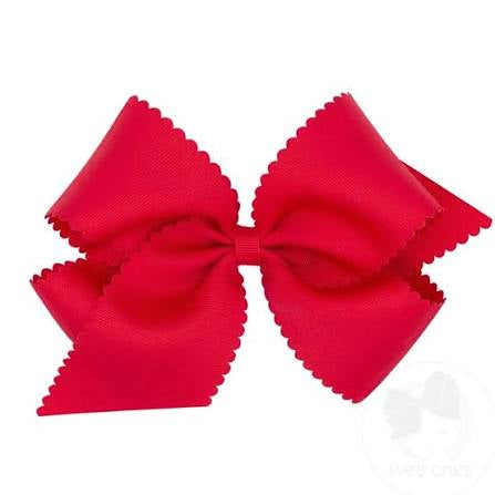 Medium Scalloped Hair Bow