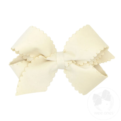 Medium Scalloped Hair Bow
