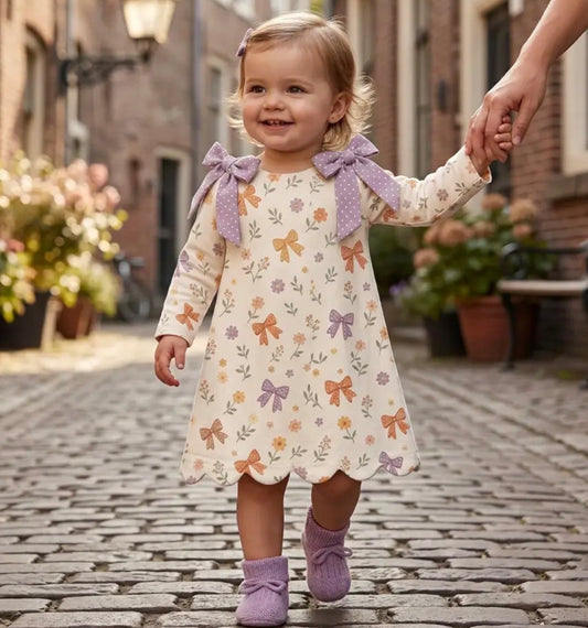 Fall Floral A Line Dress