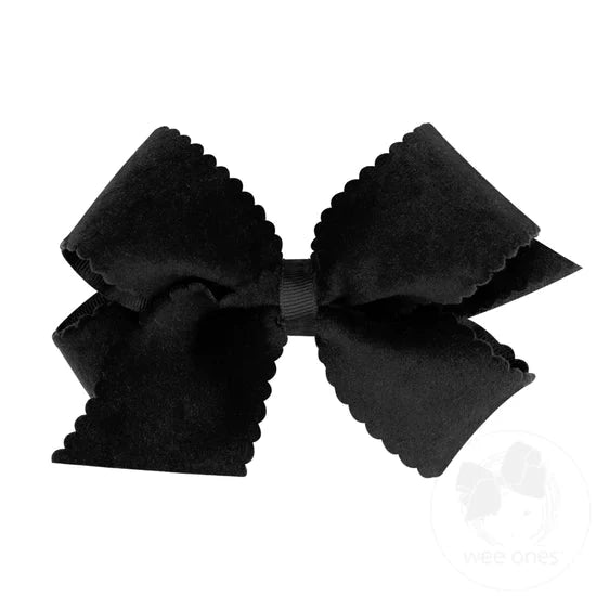 Medium Scalloped Hair Bow