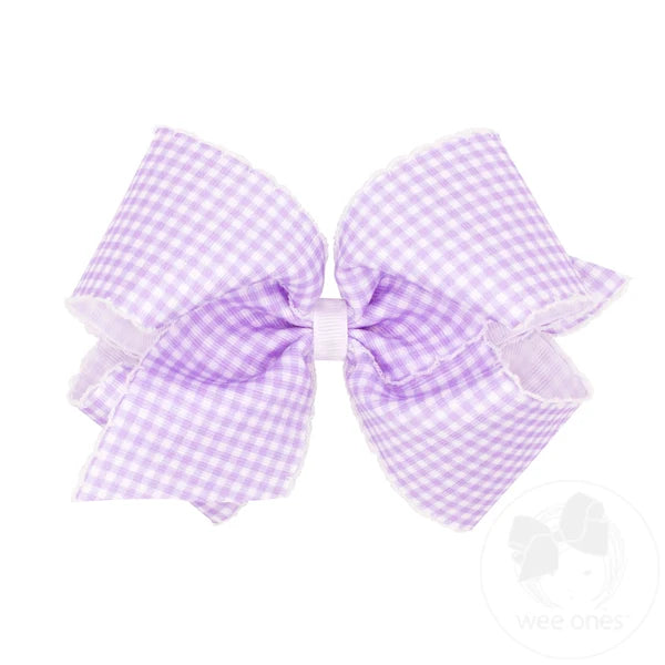 King plaid bows