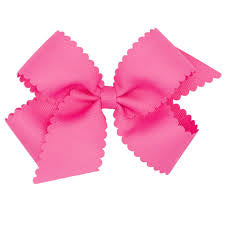 Medium Scalloped Hair Bow