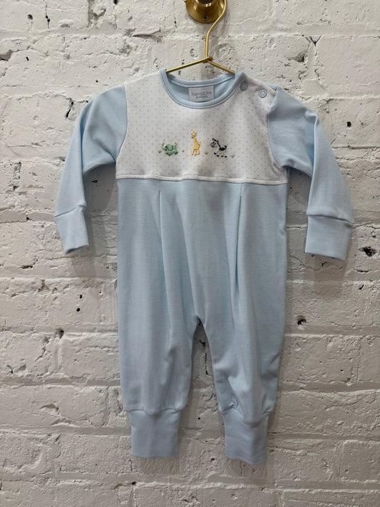 Baby Safari LS Coverall Blue