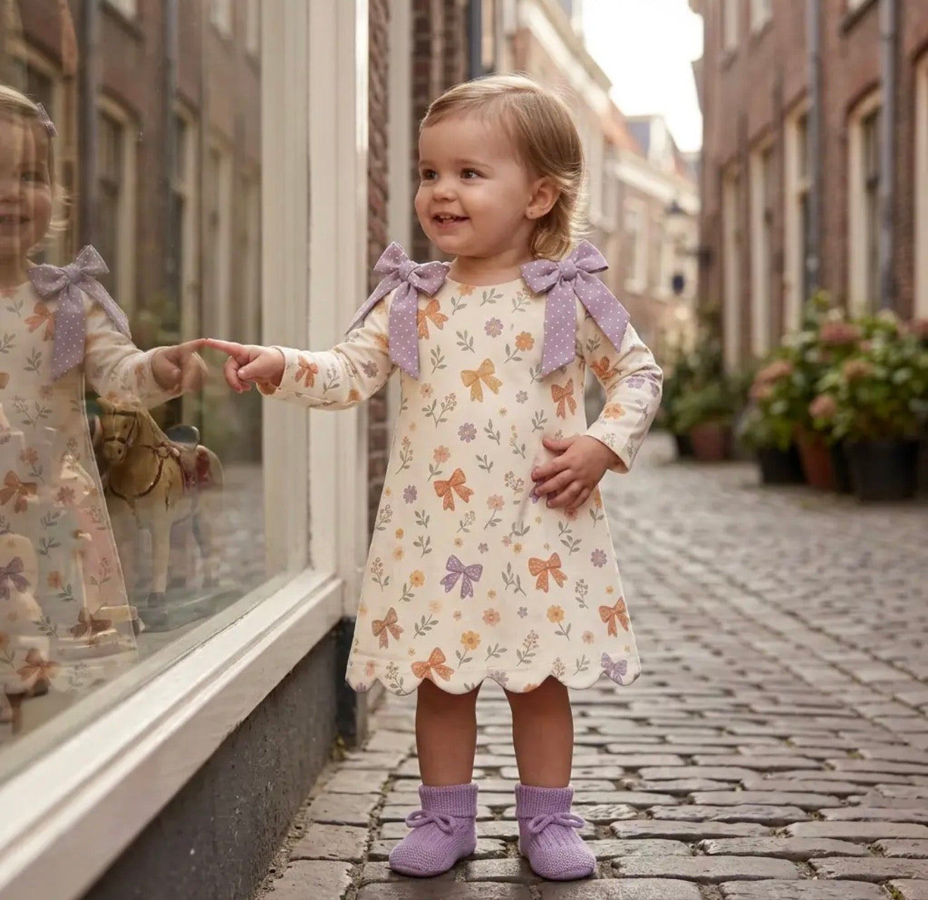 Fall Floral A Line Dress