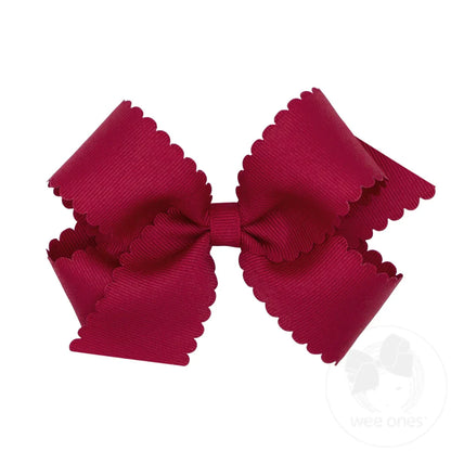 Medium Scalloped Hair Bow