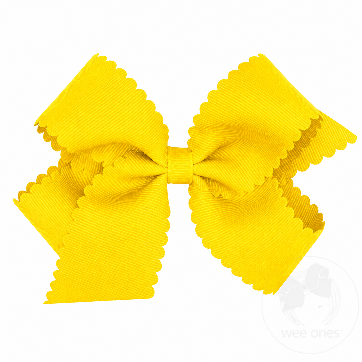 Medium Scalloped Hair Bow