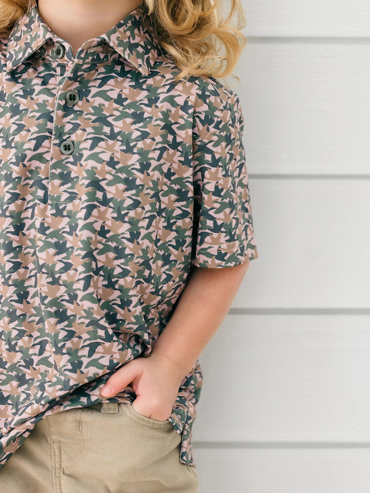 Camo Duck Boys Polo