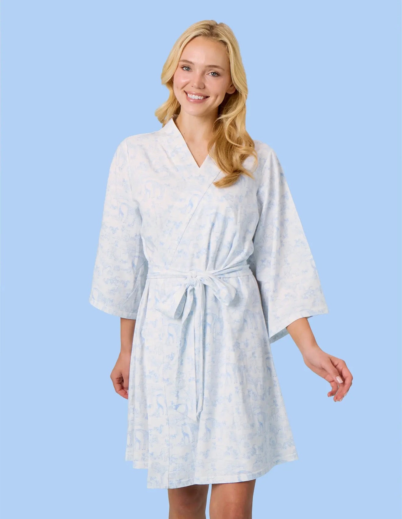 Periwinkle Blue Safari Robe
