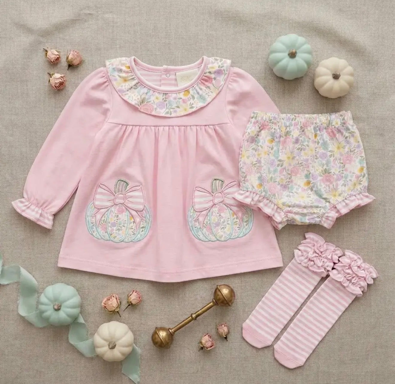 Pumpkin Patch Princess Set w/ Knee Socks