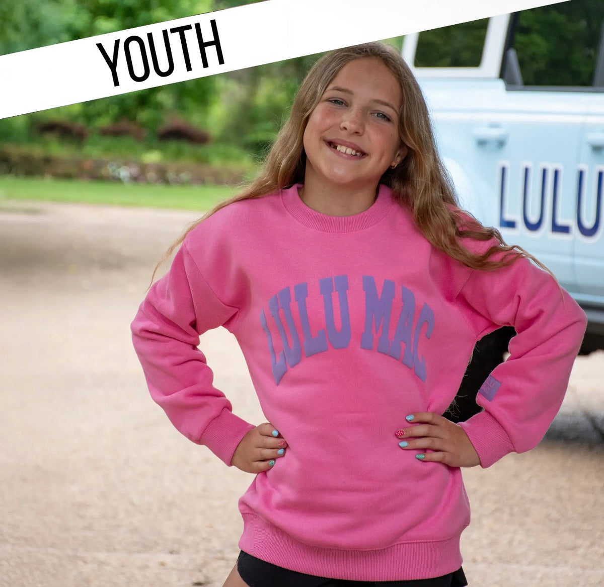 LULU MAC Pink/Purple Puff Sweatshirt