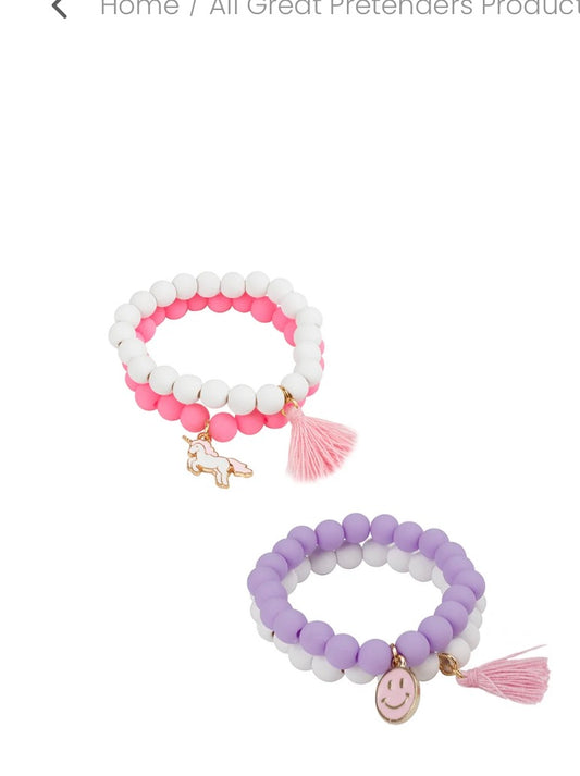 Pretty Pastel Soft Touch Bracelet Set 2 pc