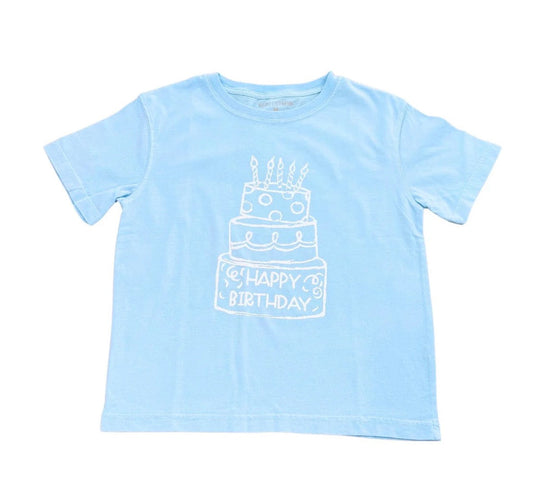 Light Blue Birthday Cake T-Shirt