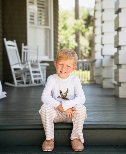 2 piece Applique Boys Pant Set - Camo Duck