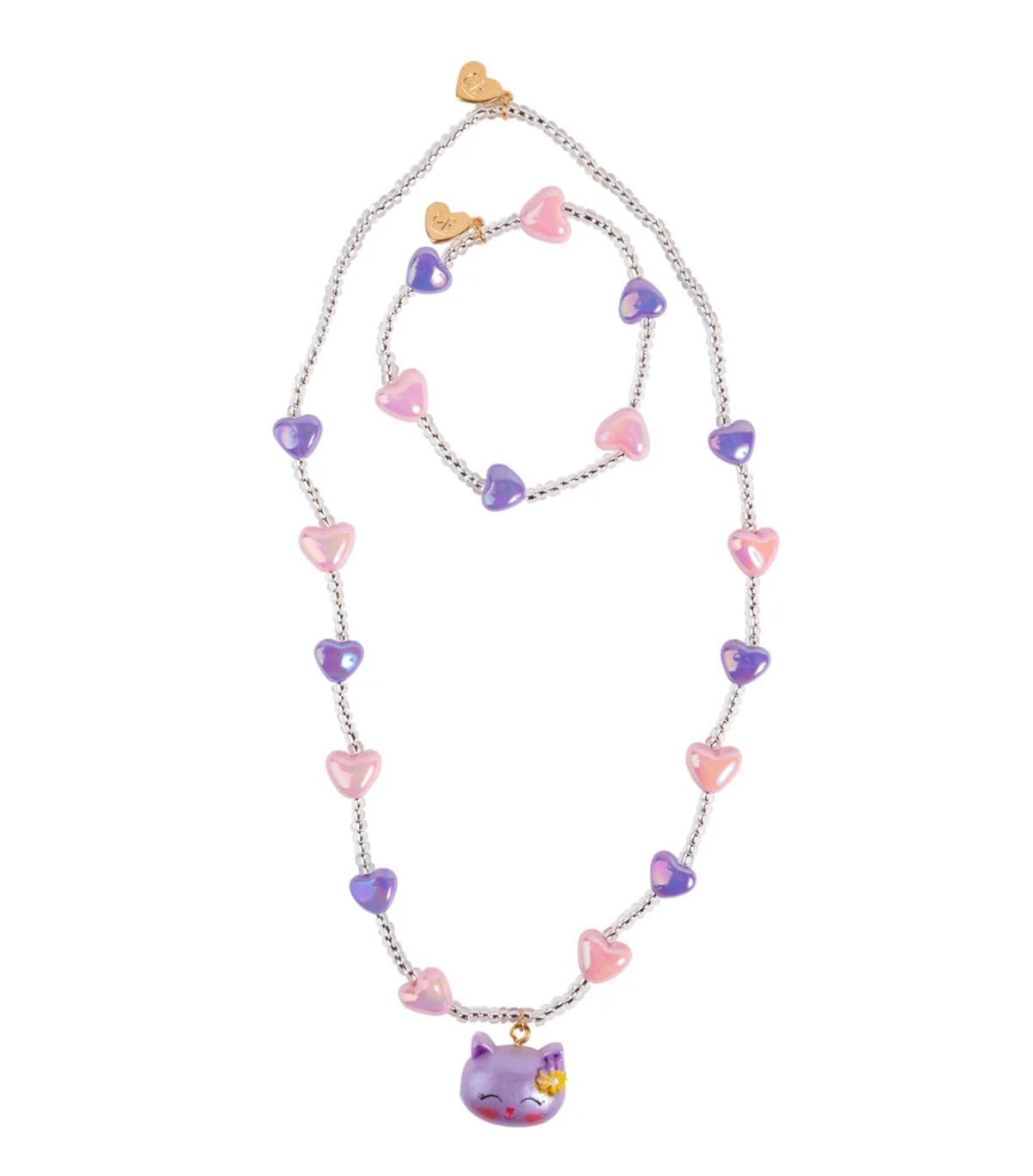 Lovely Kitty Necklace & Bracelet Set