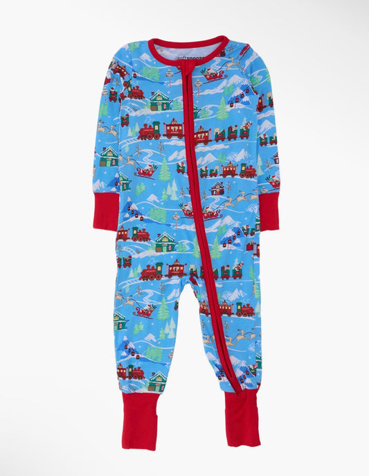 Winter Wonderland Express Convertible One Piece Pajama
