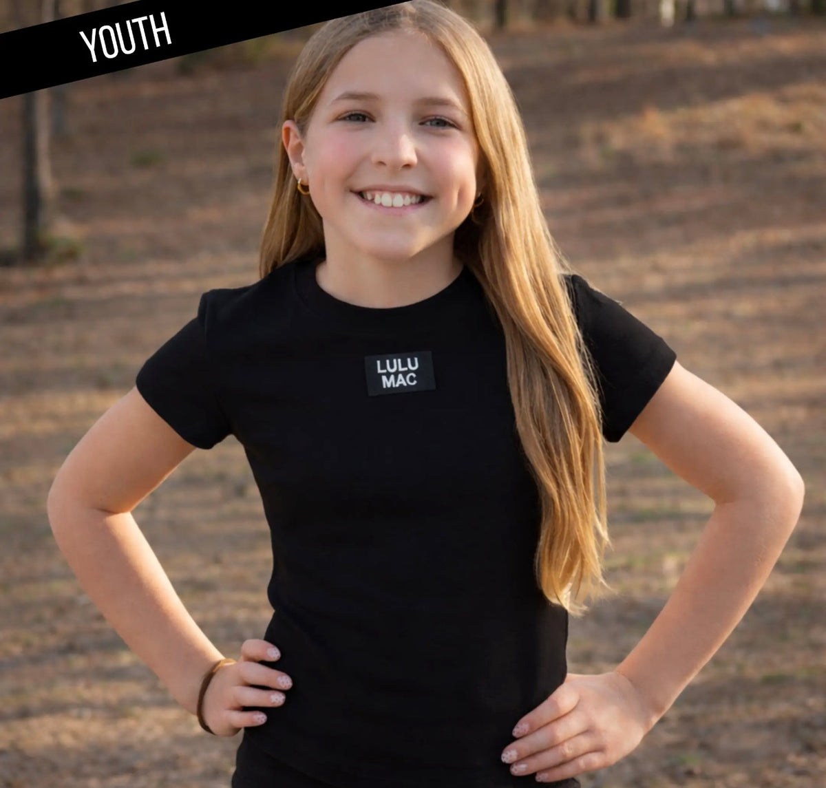 Kids Baby Doll Top - Black