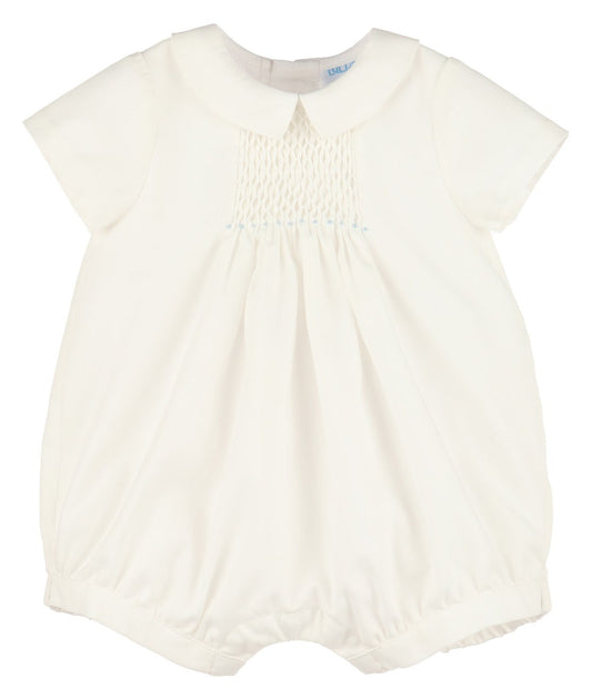 Honeycomb Smock Boy Blue Bubble