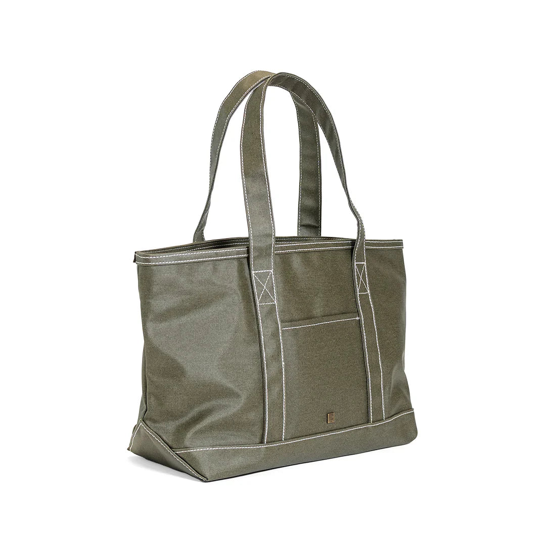Maxi Tote Coated Canvas | Olive