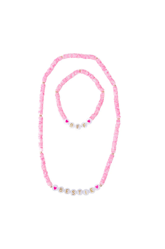 Bestie Necklace and Bracelet Set