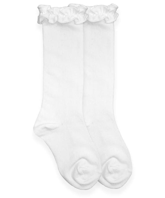 White Knee Socks