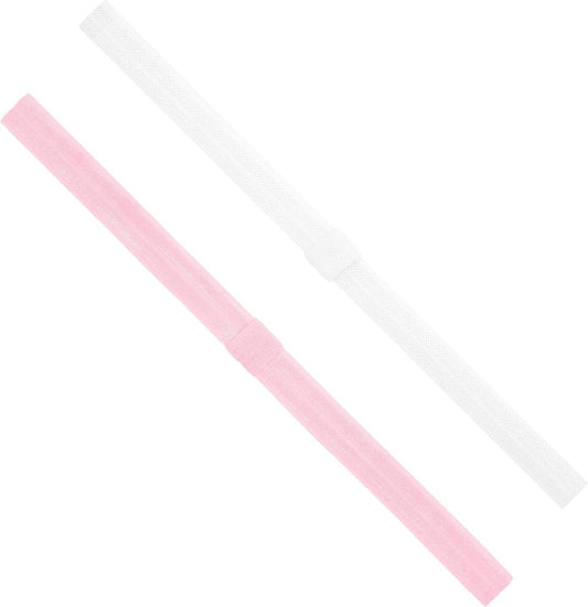 Add-a-Bow Elastic Girls Baby Bands 2 pk