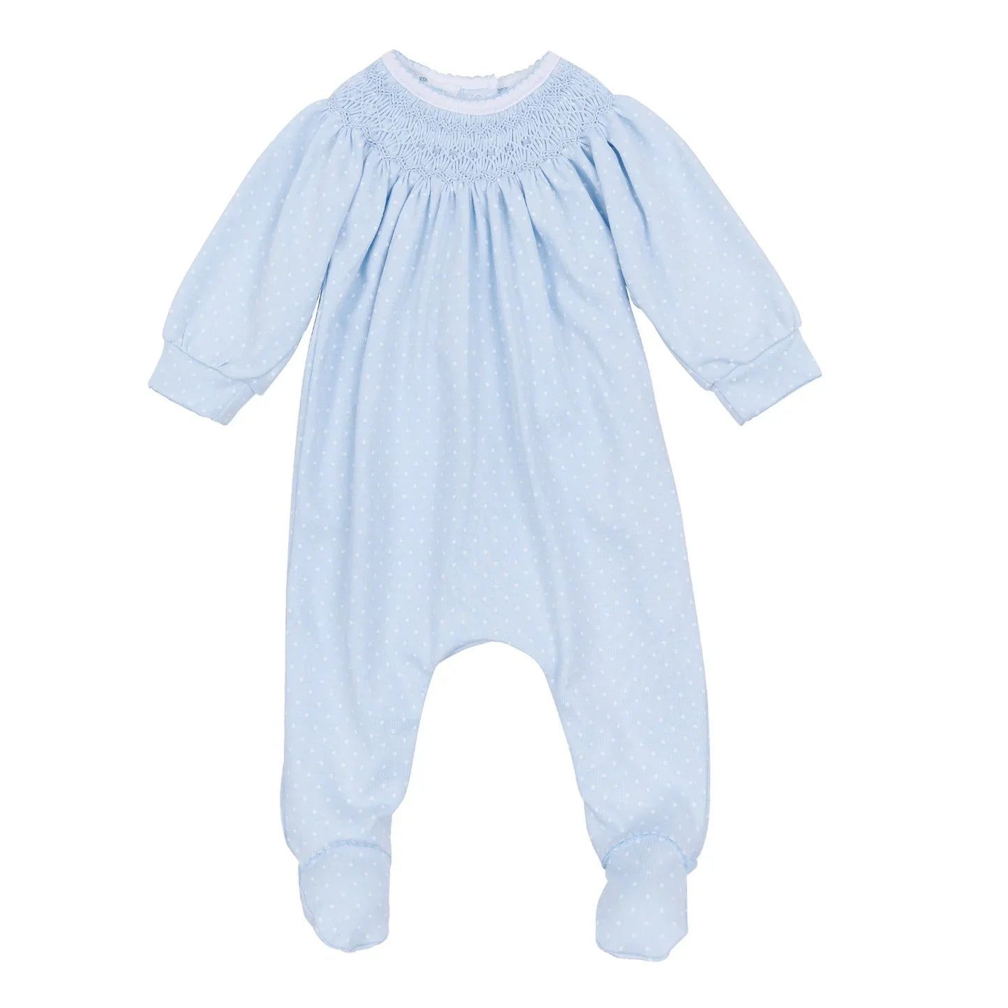Light Blue Mia and Luca’s Bishop Footie