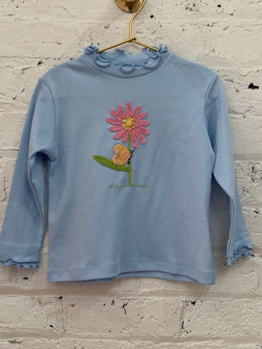 Sparkling Flower & Butterfly LS Tee