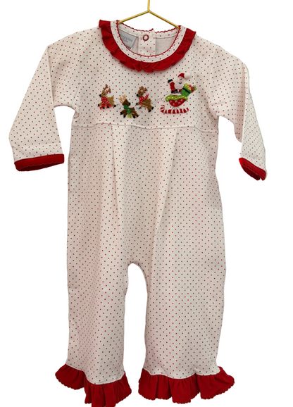 Reindeer Pulling Santa Romper