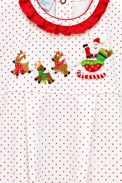Reindeer Pulling Santa Romper