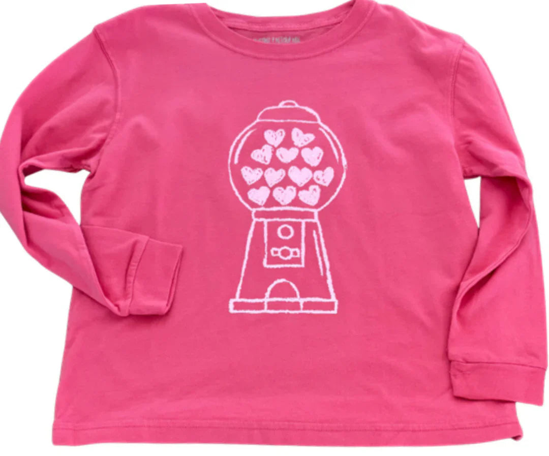 Pink with Light Pink Bubble Gum Tee