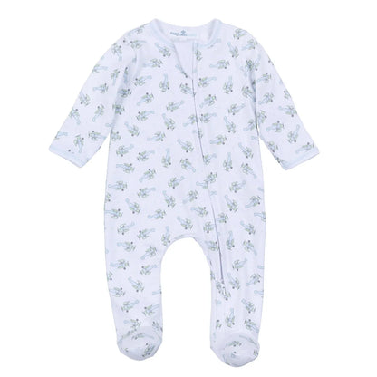Take Flight Printed Zipper Footie
