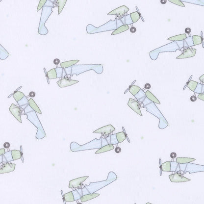 Take Flight Printed Zipper Footie