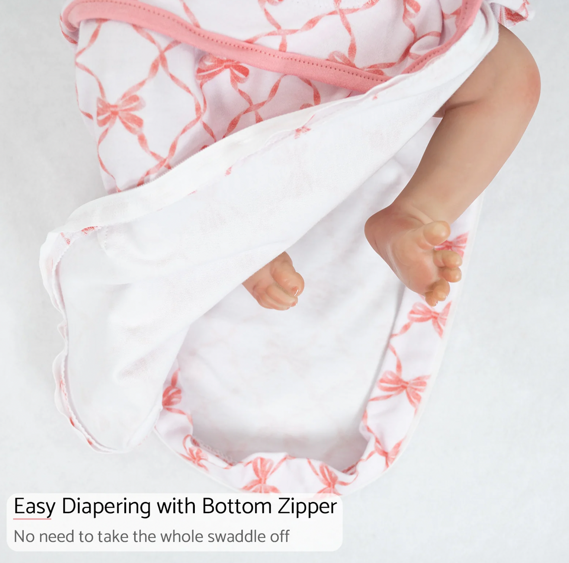 Beautiful Bow Sleep Swaddle | 3/6 Months
