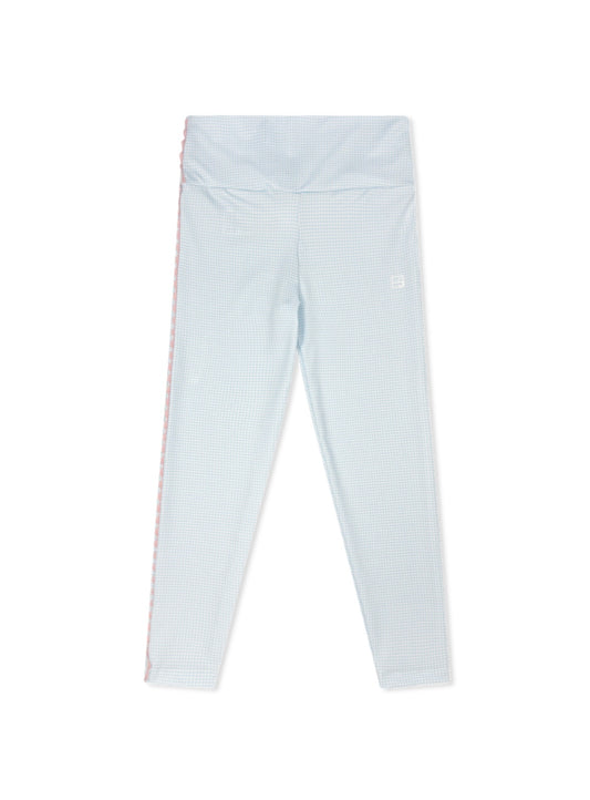 Abigail Leggings - Blue Minigingham